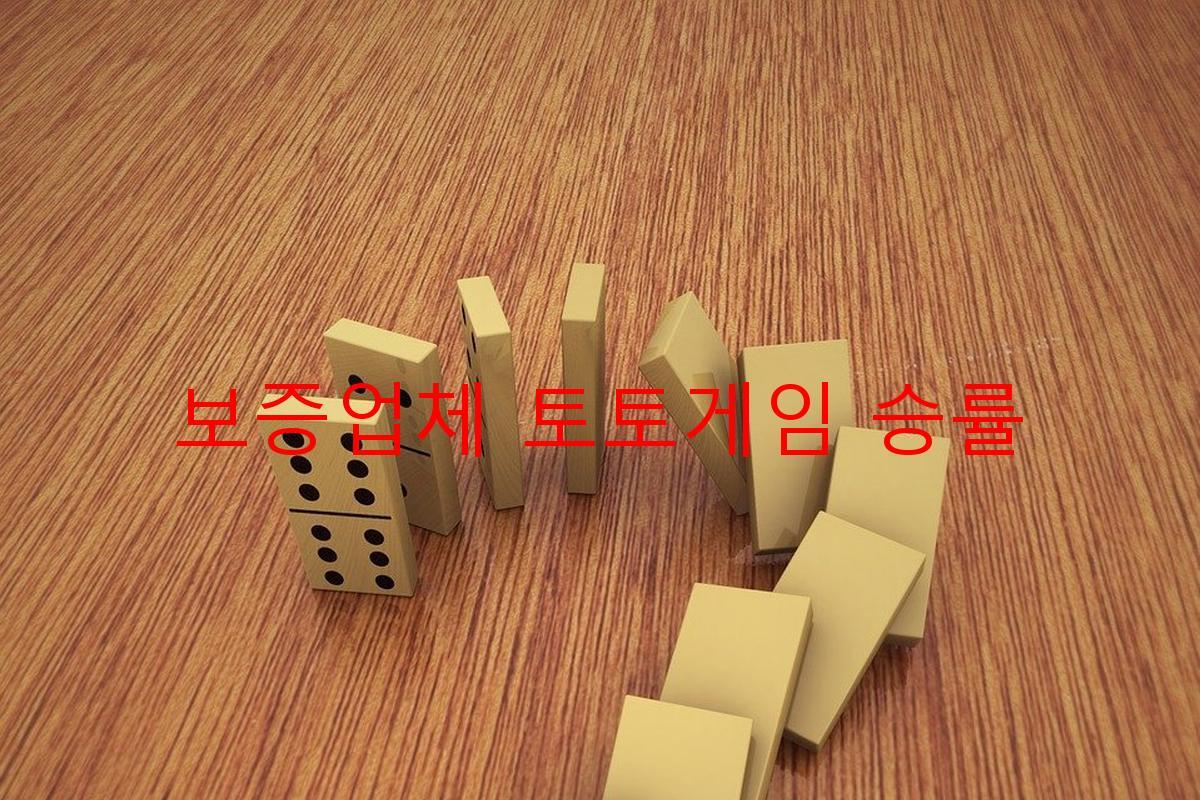 보증업체 토토게임 승률