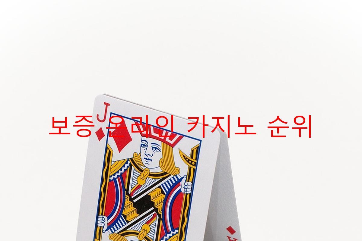 보증 온라인 카지노 순위