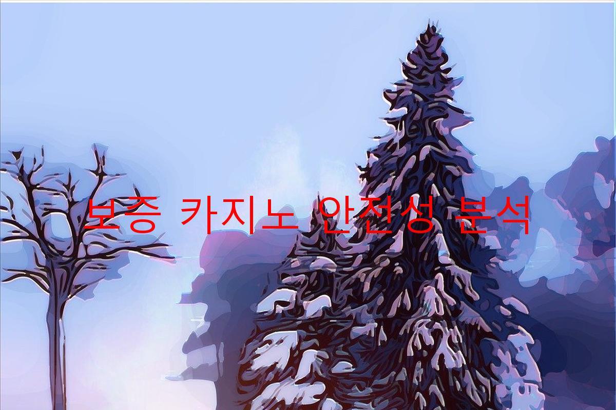 보증 카지노 안전성 분석