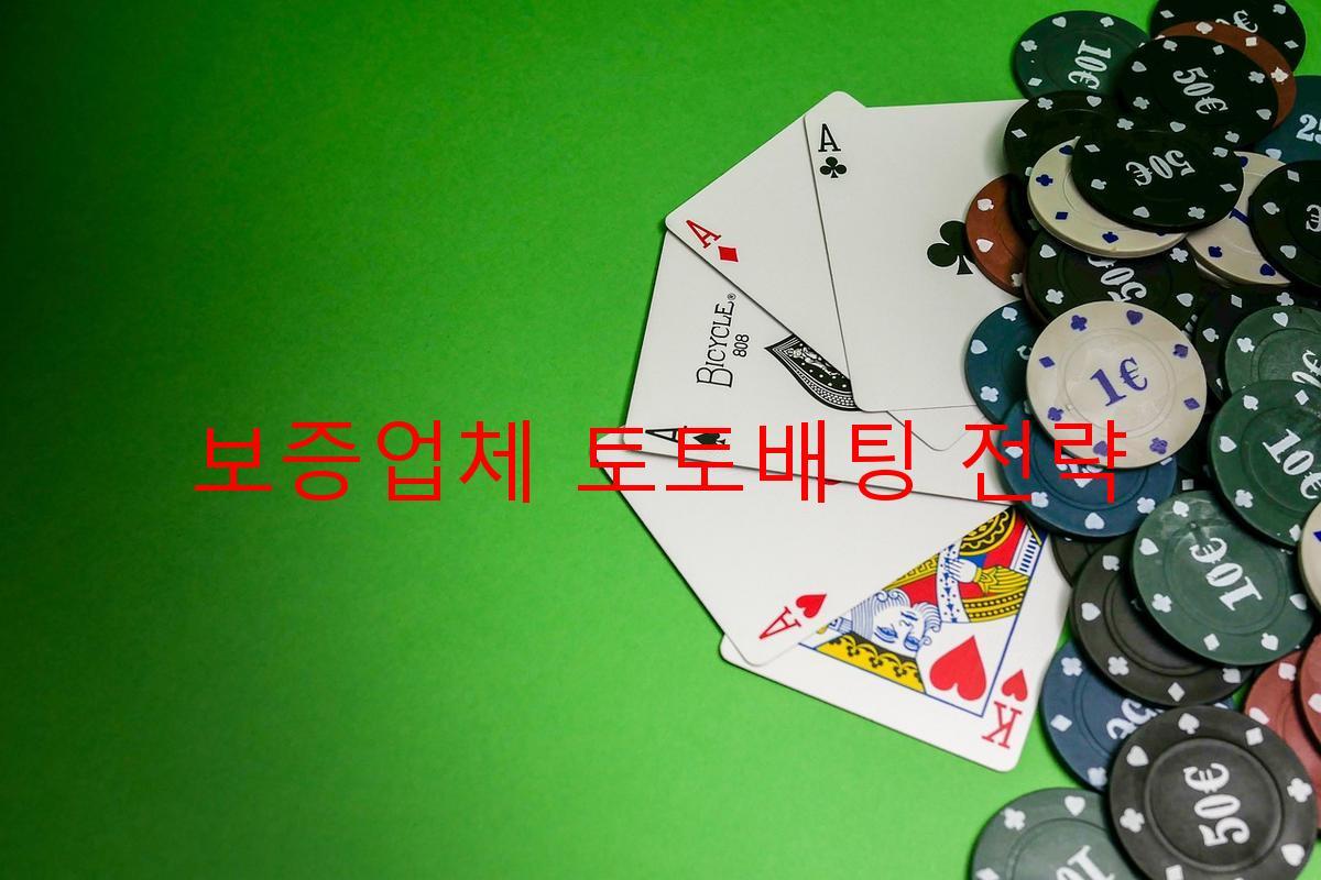 보증업체 토토배팅 전략