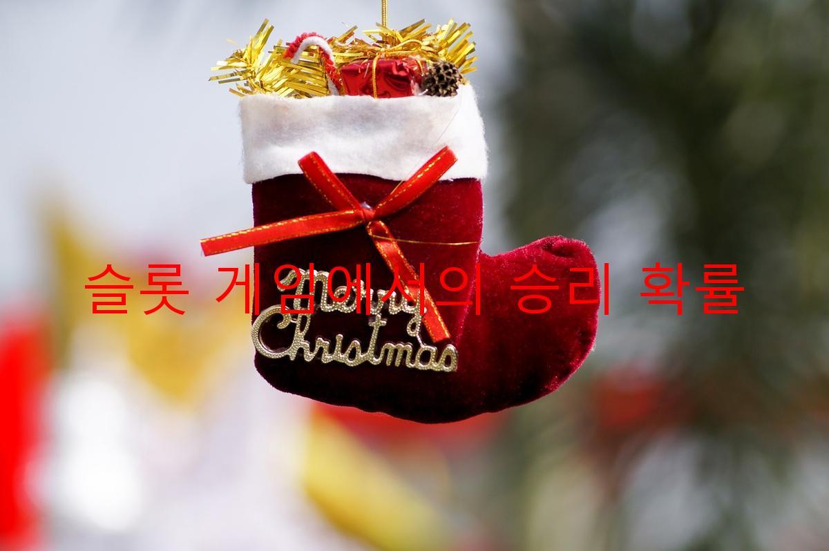 슬롯 게임에서의 승리 확률