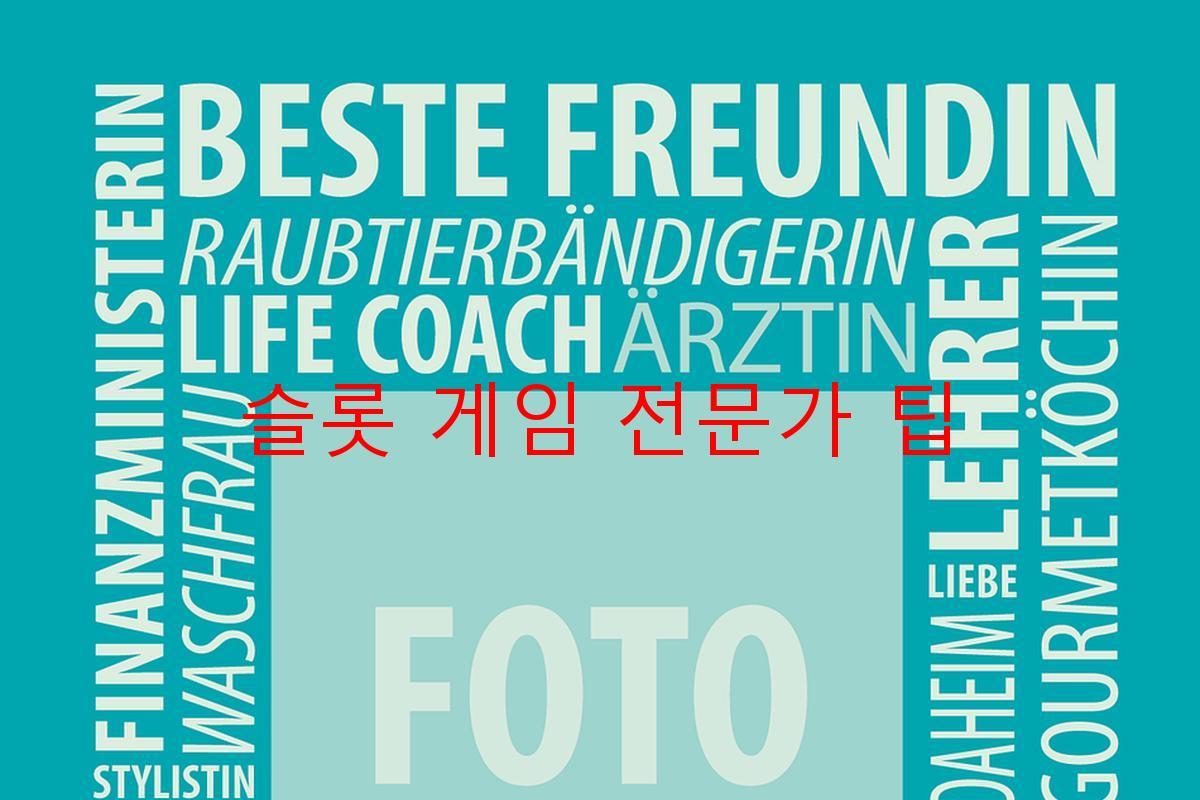 슬롯 게임 전문가 팁