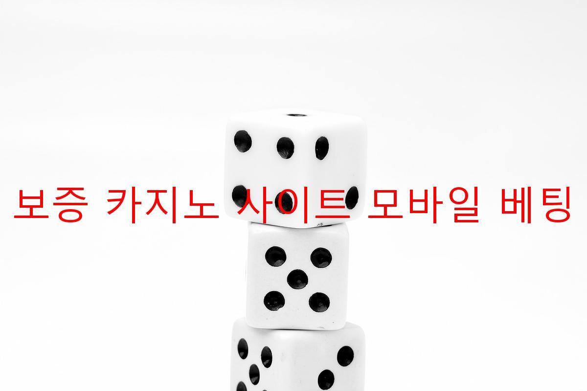 보증 카지노 사이트 모바일 베팅
