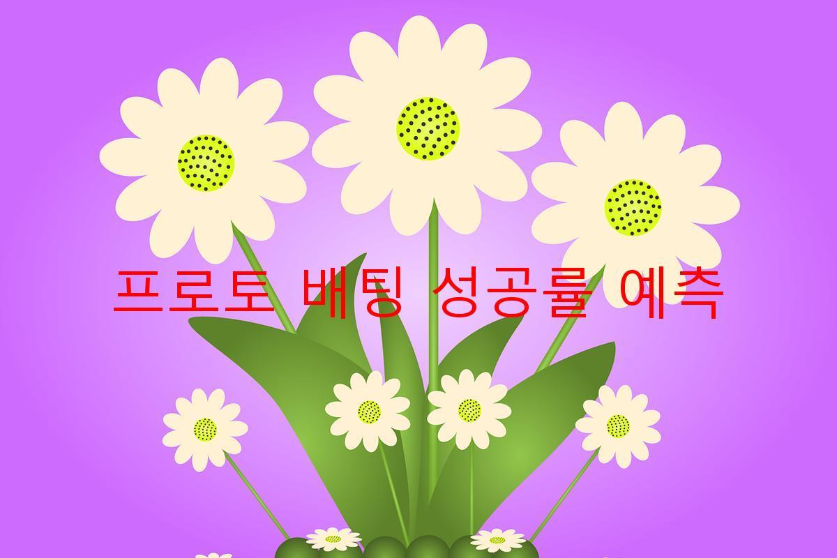 프로토 배팅 성공률 예측