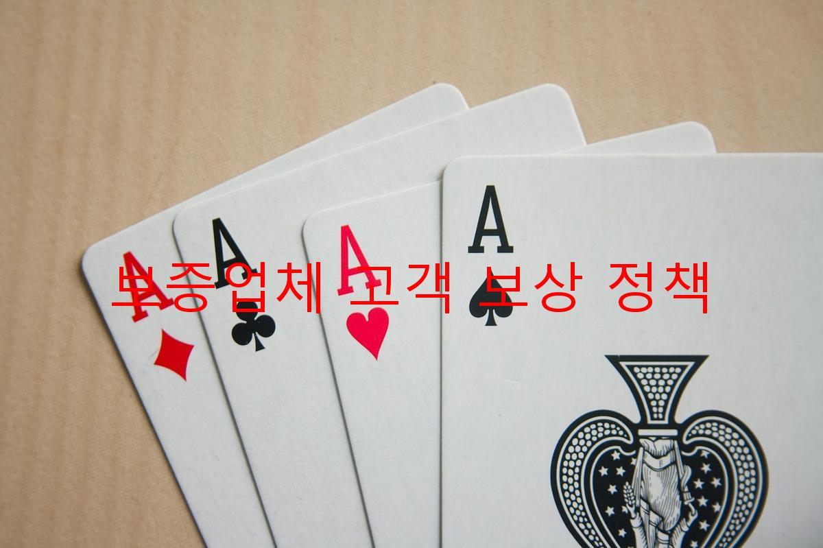 보증업체 고객 보상 정책