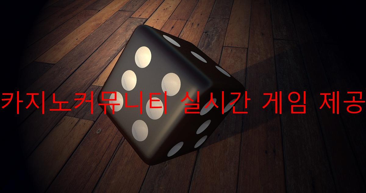 카지노커뮤니티 실시간 게임 제공