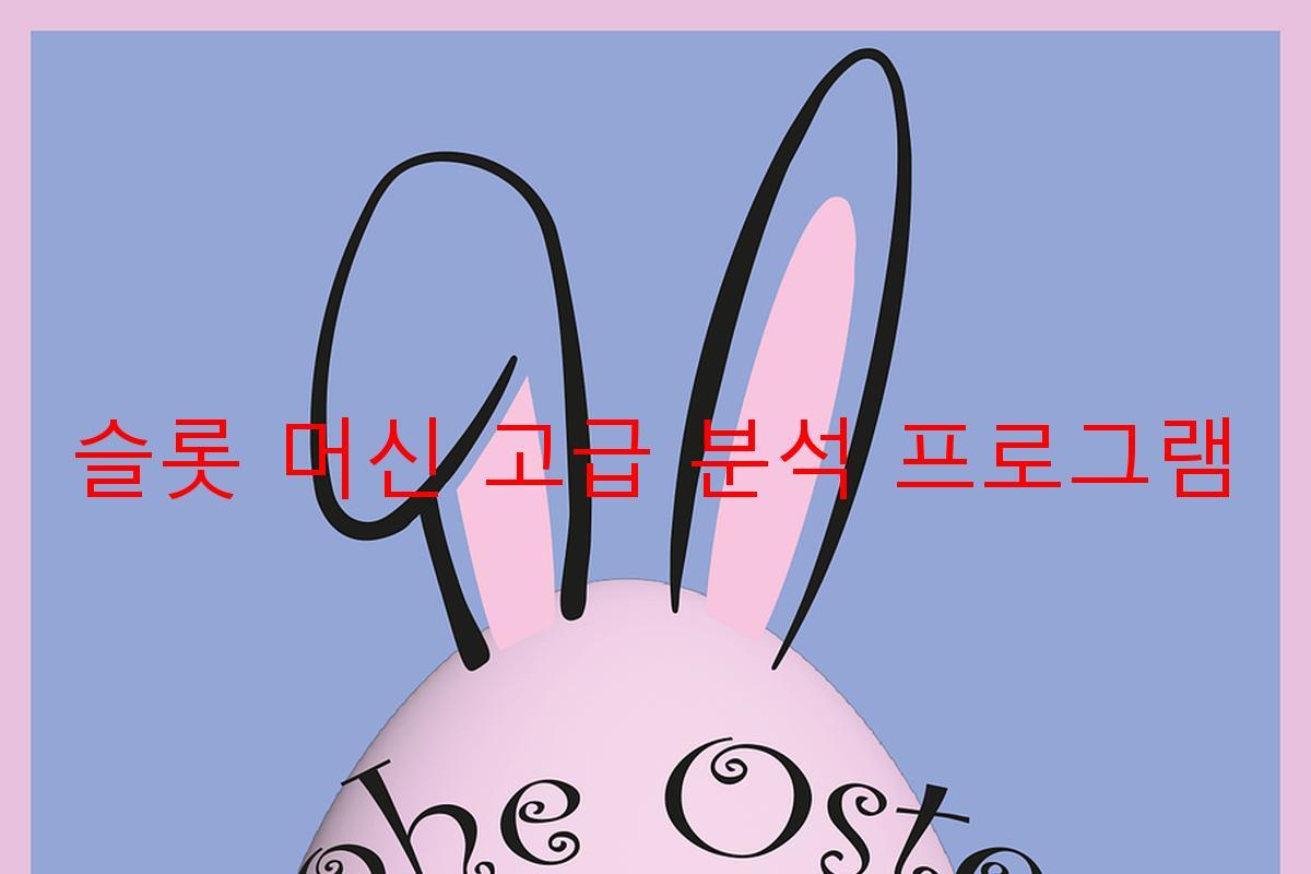 슬롯 머신 고급 분석 프로그램