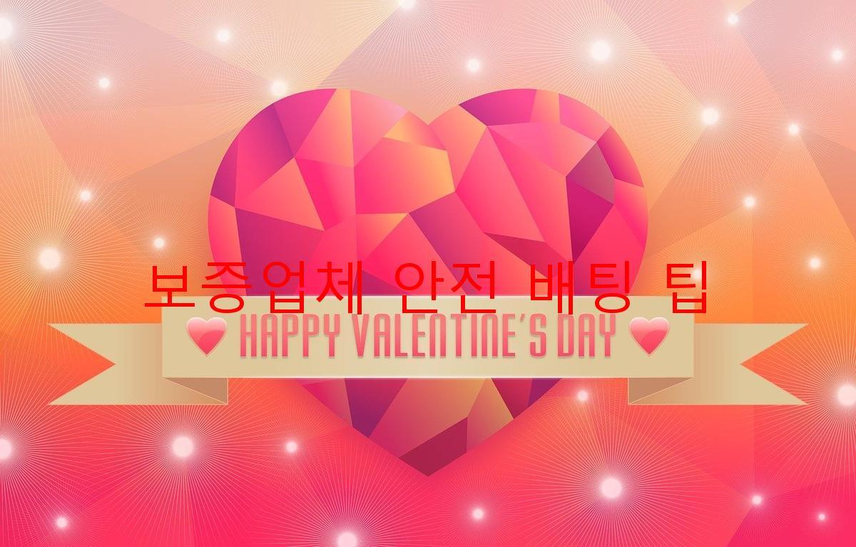 보증업체 안전 배팅 팁