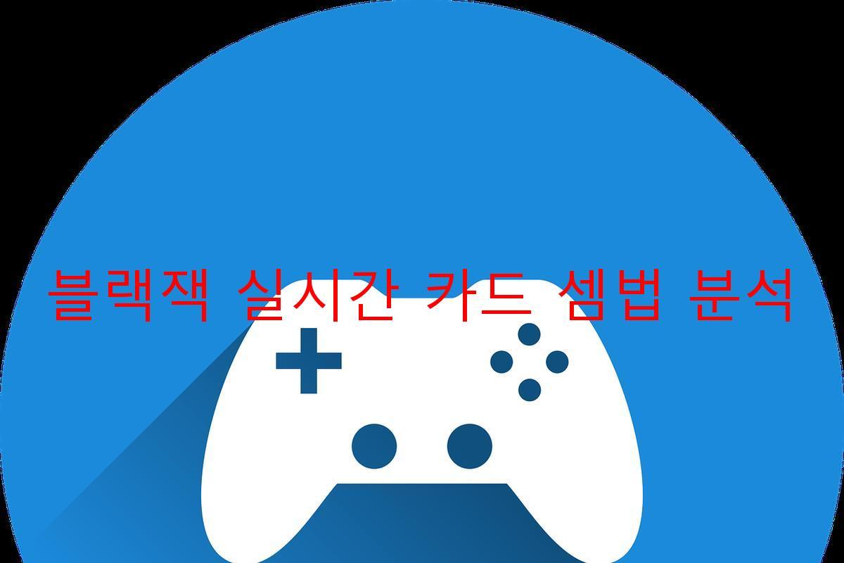 블랙잭 실시간 카드 셈법 분석