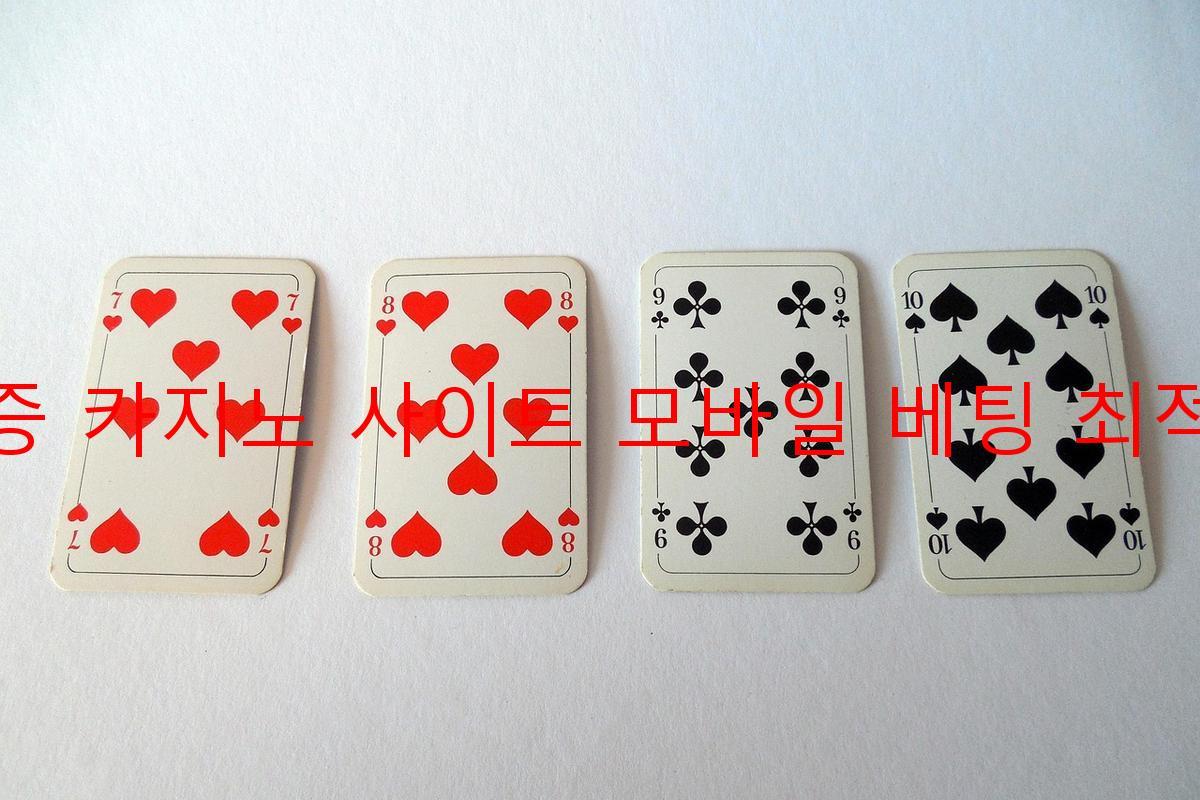 보증 카지노 사이트 모바일 베팅 최적화