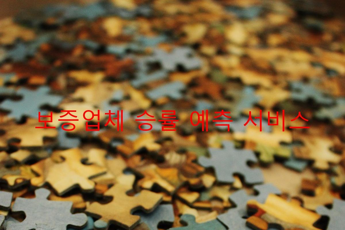 보증업체 승률 예측 서비스