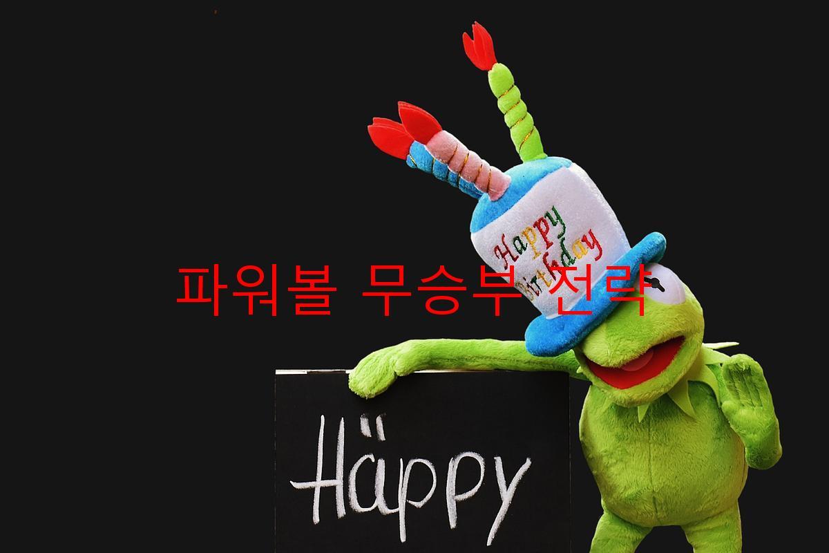 파워볼 무승부 전략