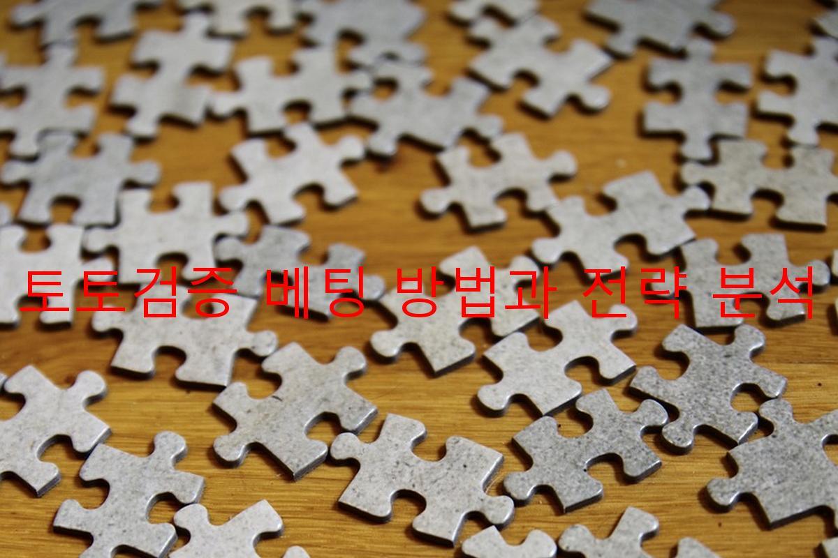 토토검증 베팅 방법과 전략 분석