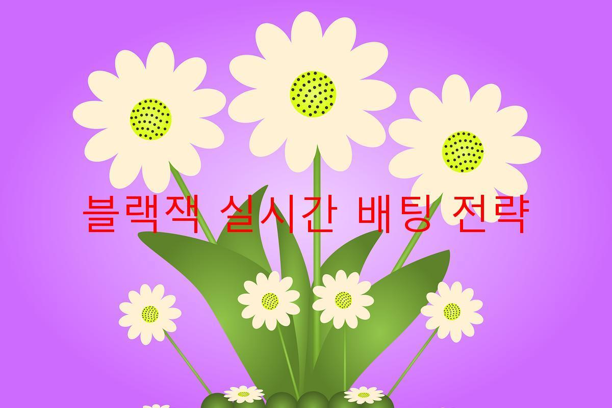 블랙잭 실시간 배팅 전략