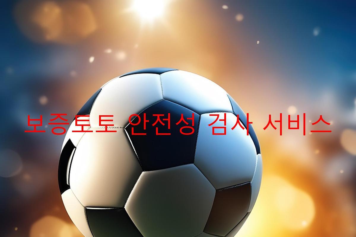 보증토토 안전성 검사 서비스
