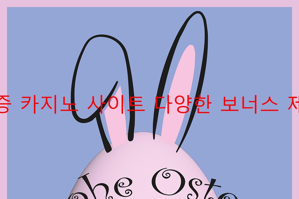 보증 카지노 사이트 다양한 보너스 제공