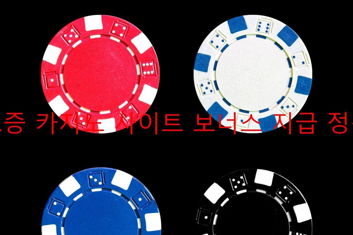 보증 카지노 사이트 보너스 지급 정책