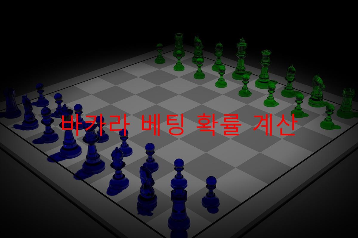 바카라 베팅 확률 계산