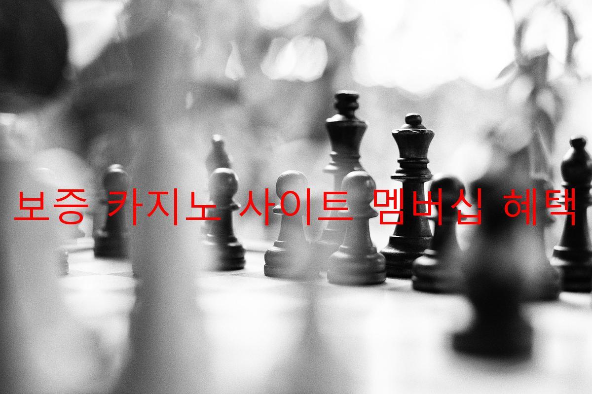 보증 카지노 사이트 멤버십 혜택