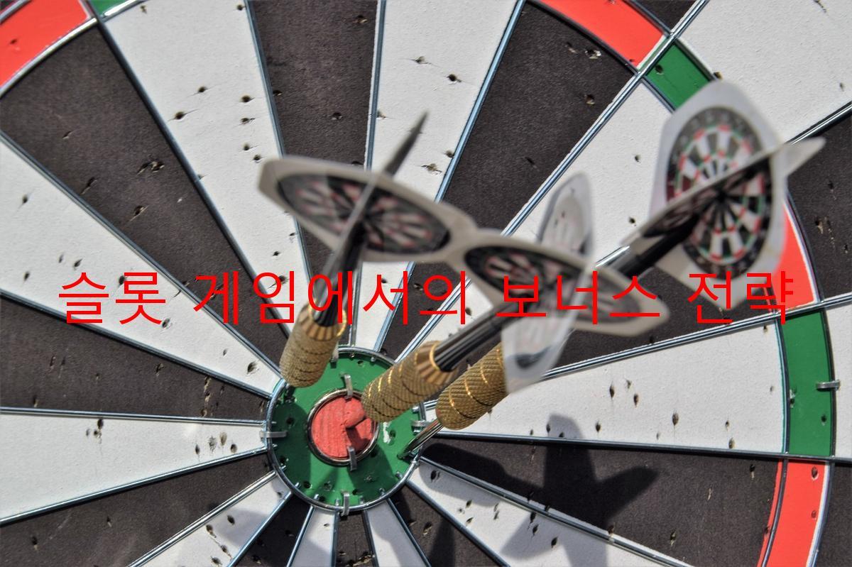 슬롯 게임에서의 보너스 전략