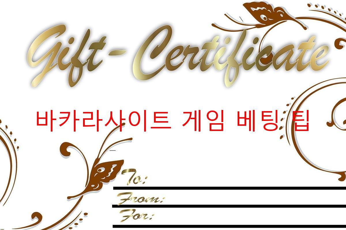 바카라사이트 게임 베팅 팁