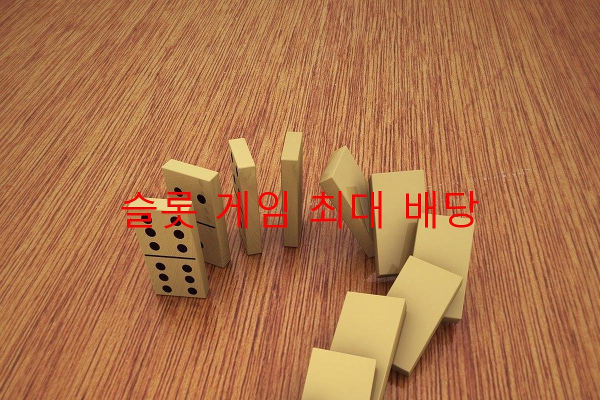 슬롯 게임 최대 배당