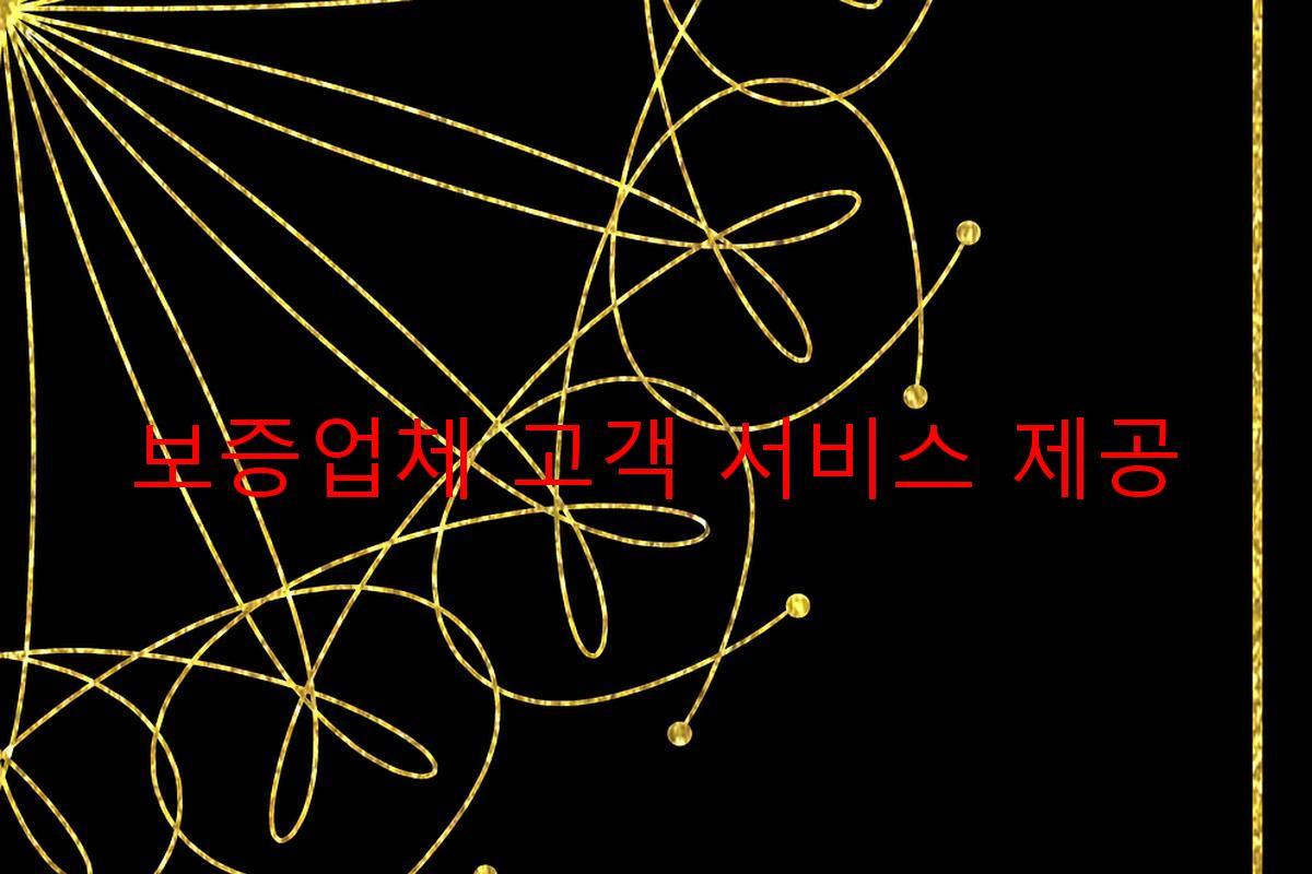 보증업체 고객 서비스 제공