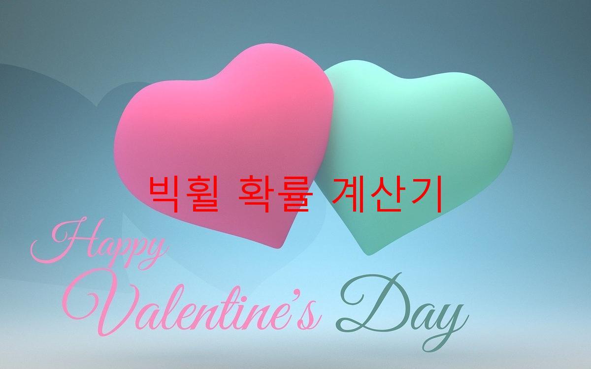 빅휠 확률 계산기