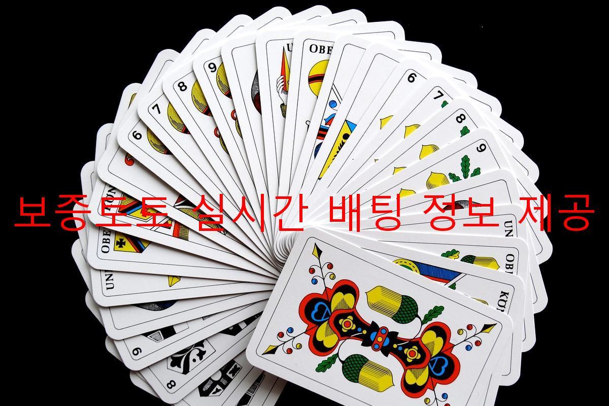 보증토토 실시간 배팅 정보 제공