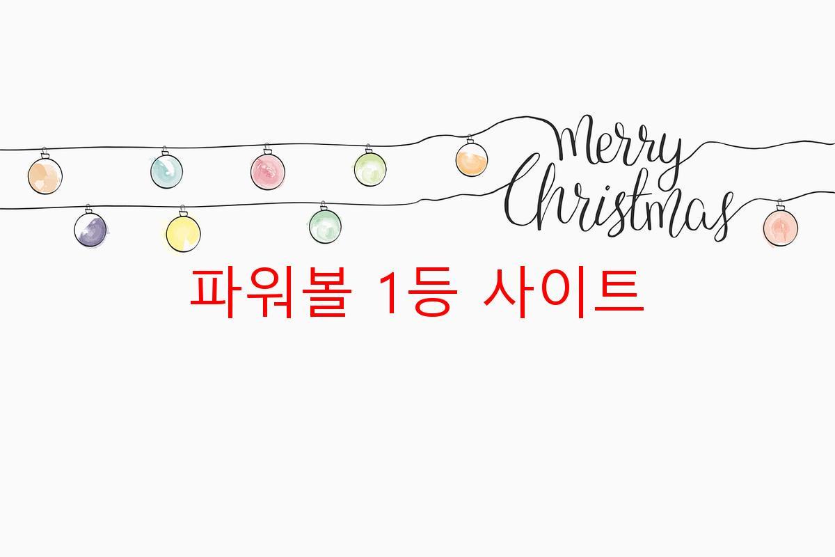 파워볼 1등 사이트