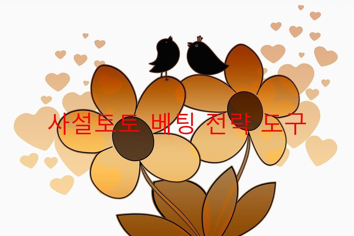 사설토토 베팅 전략 도구