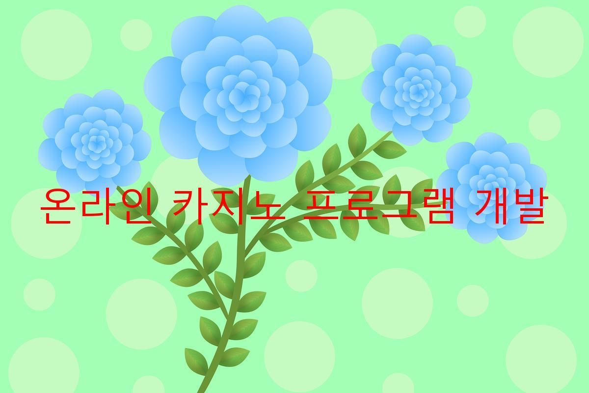 온라인 카지노 프로그램 개발