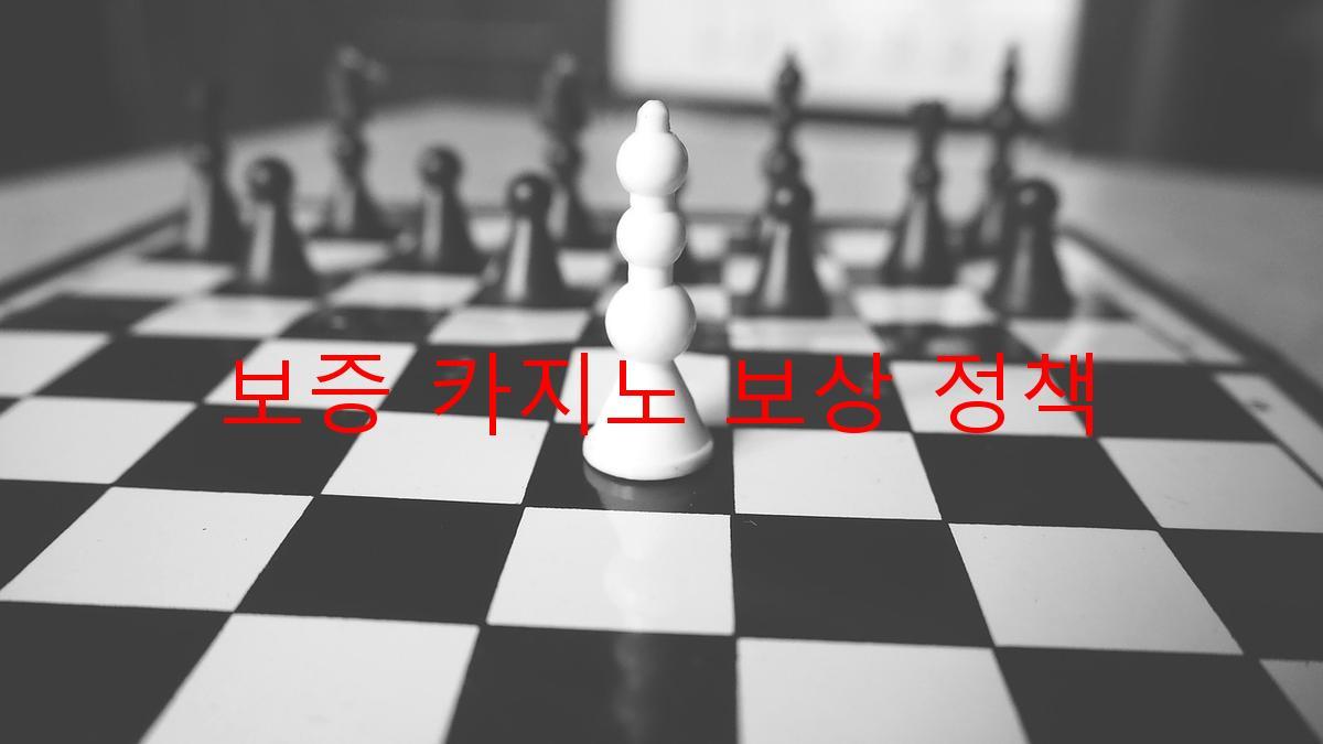 보증 카지노 보상 정책