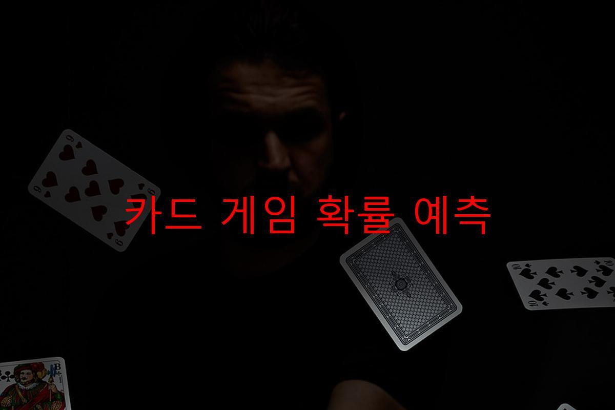 카드 게임 확률 예측