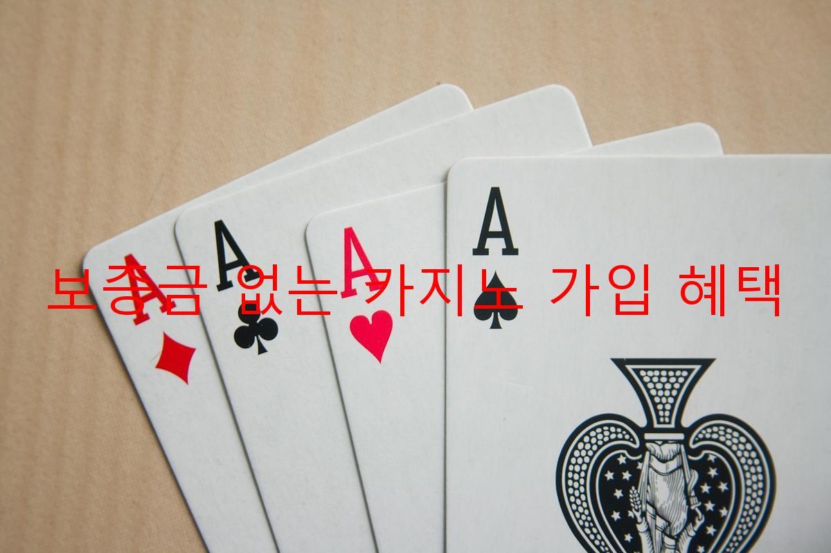 보증금 없는 카지노 가입 혜택