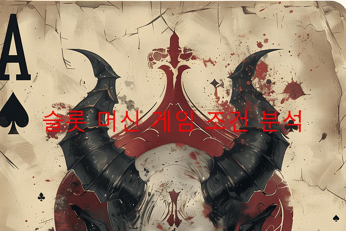 슬롯 머신 게임 조건 분석