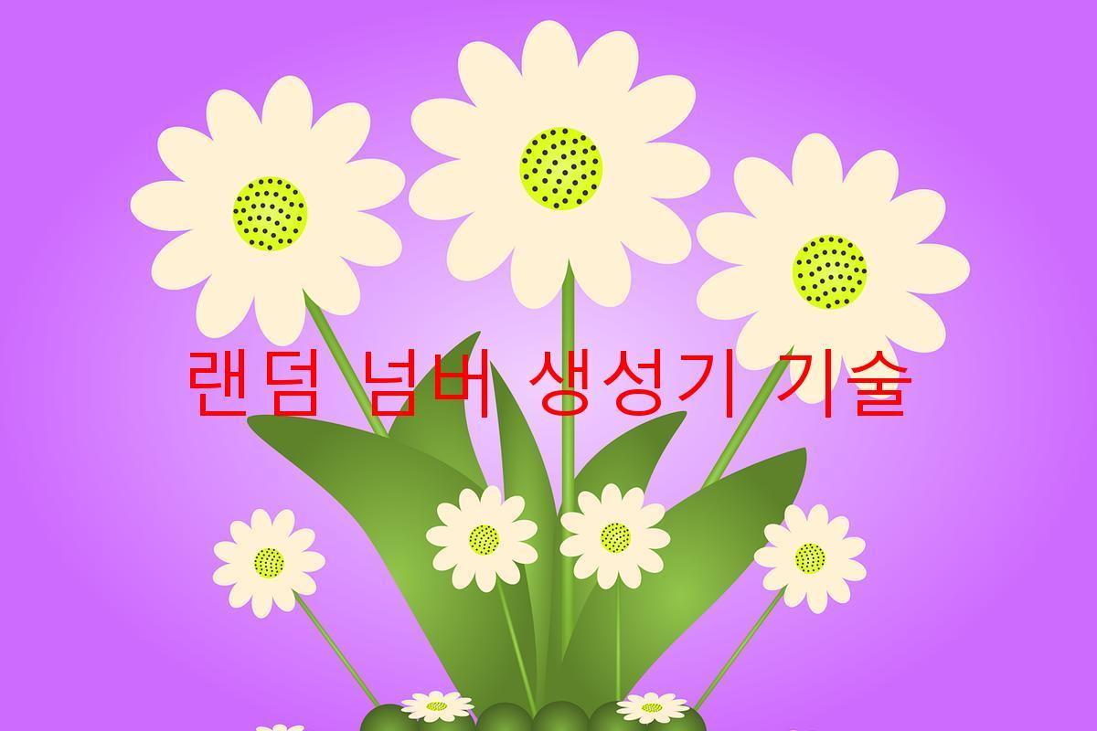 랜덤 넘버 생성기 기술