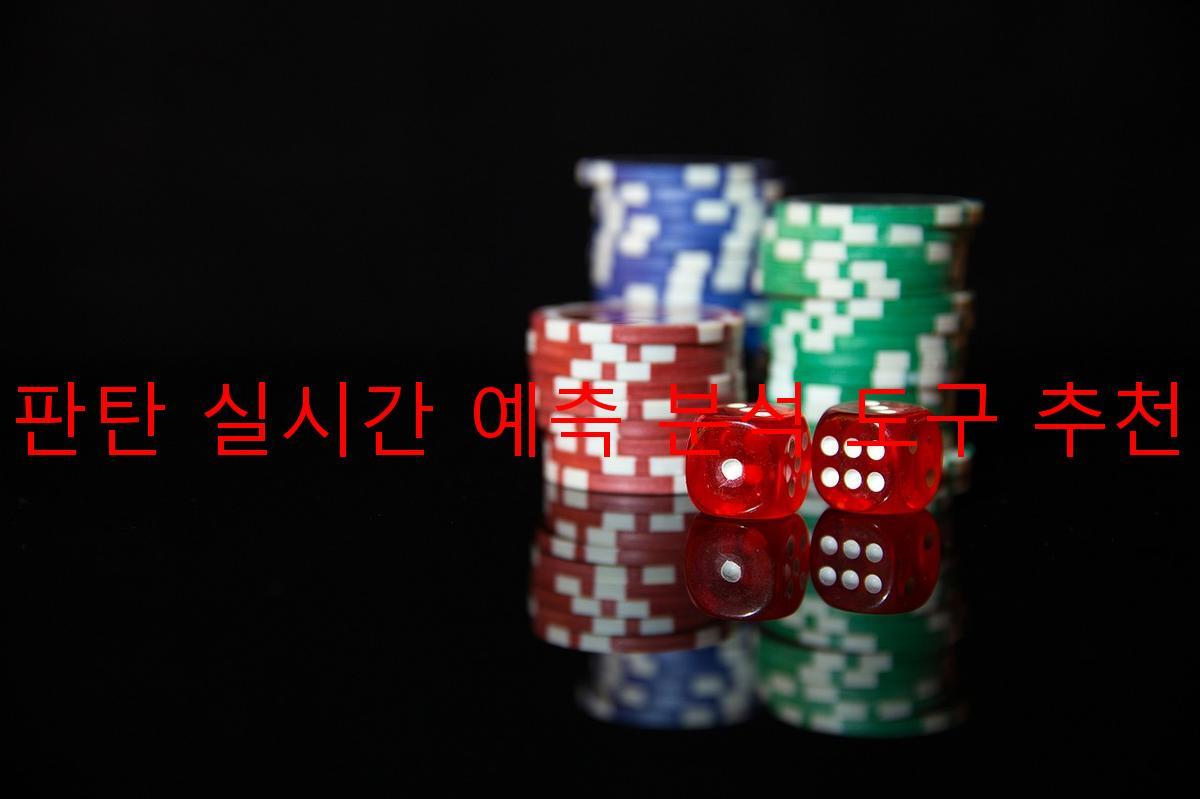 판탄 실시간 예측 분석 도구 추천