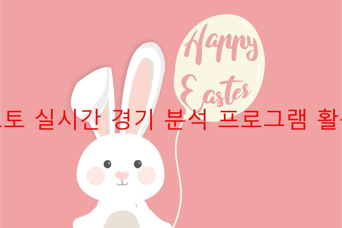 토토 실시간 경기 분석 프로그램 활용