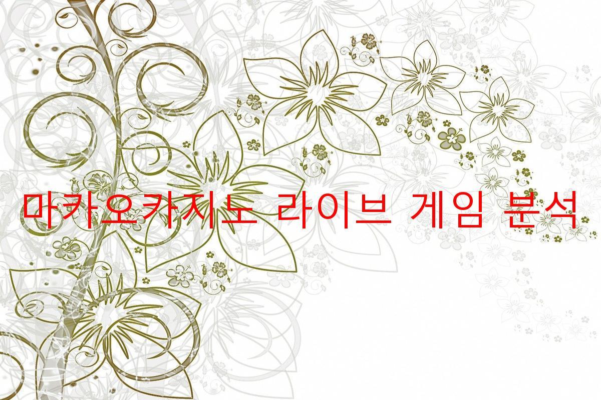 마카오카지노 라이브 게임 분석